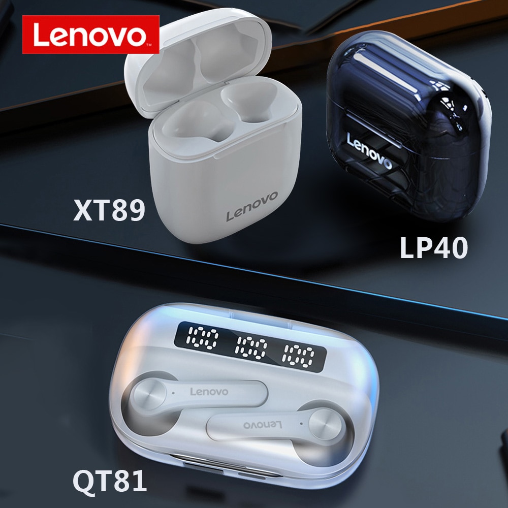 2021 New Lenovo XT89 LP40 QT81 TWS Earphone Wireless Bluetooth AI Control Gaming Earphones Stereo bass With Mic Noise Reduction|Bluetooth Earphones & Headphones| - AliExpress