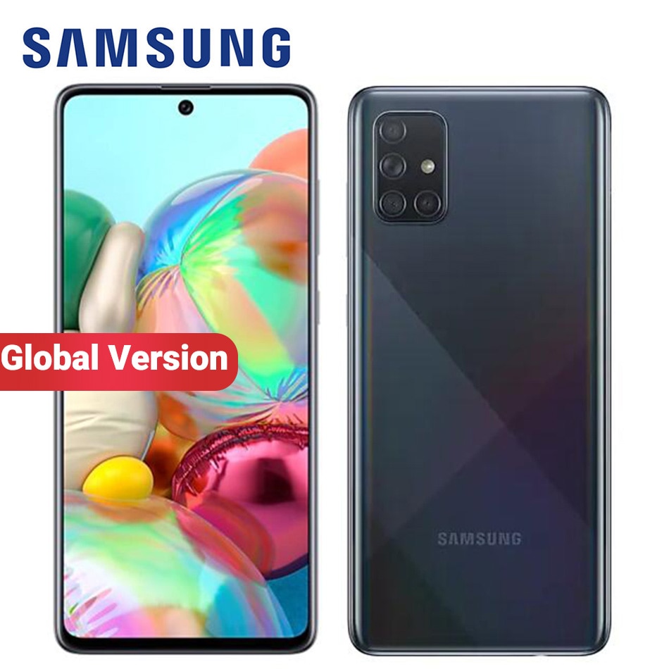 Global Version Samsung Galaxy A71 A715F/DS 8GB 128GB Mobile Phone Snapdragon 730 6.7" Quad Camera 64MP 32MP 4500mAh 4G Smartphon|Cellphones| - AliExpress