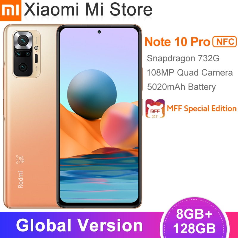 Global Version Xiaomi Redmi Note 10 Pro Mobile Phone 8GB 128GB Snapdragon 732G Octa Core 108MP Quad Camera 5020mAh Battery|Cellphones| - AliExpress
