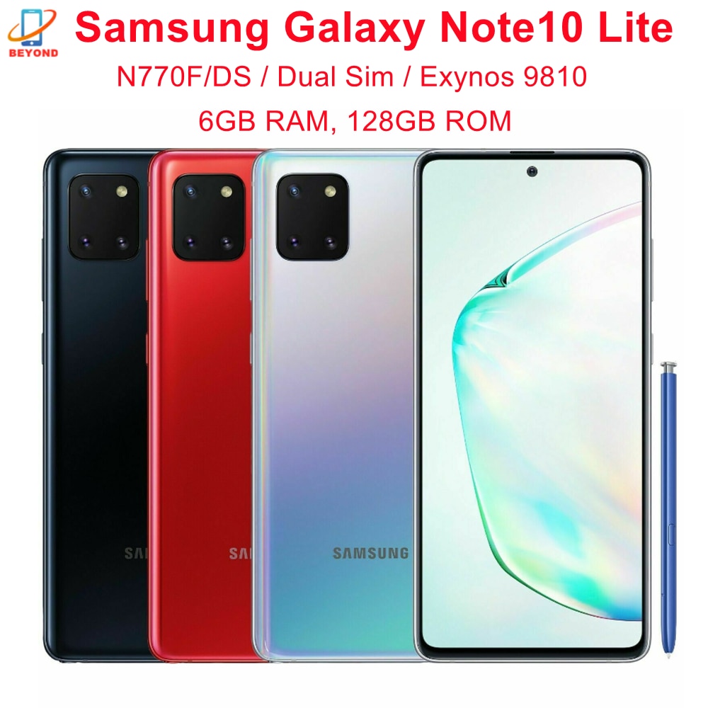Samsung Galaxy Note10 Lite Note 10 Lite N770F/DS Dual Sim 6.3" Global Version 128GB ROM 6GB RAM NFC Exynos Original Cell Phone|Cellphones| - AliExpress