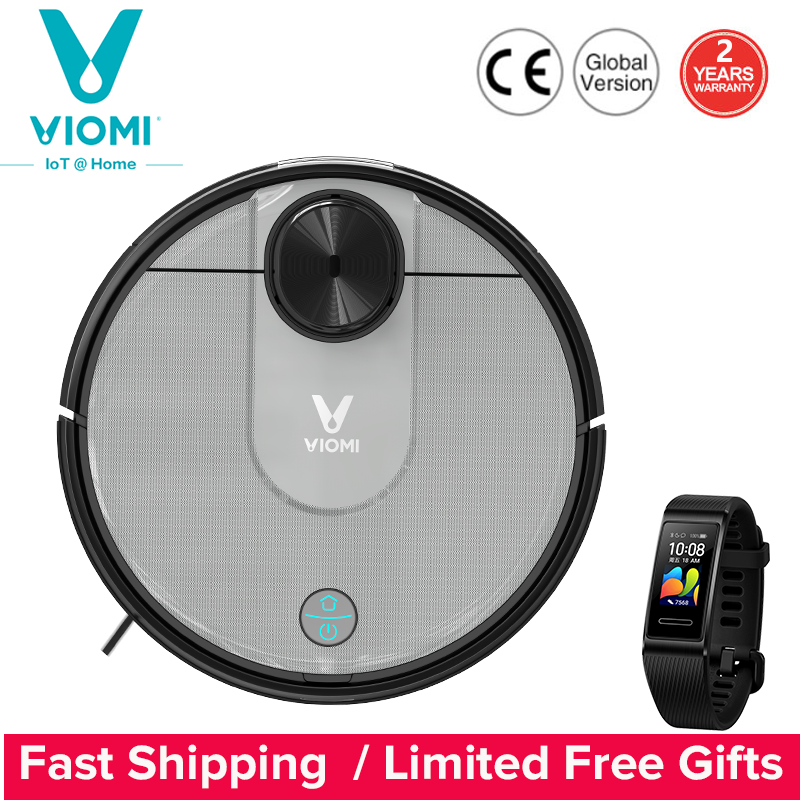 Viomi V2 PRO Robot Vacuum Cleaner Mijia App Smart Home Scheduled Sweeping and Mopping Auto for Pet Hair Hard Floor Carpet|Vacuum Cleaners| - AliExpress