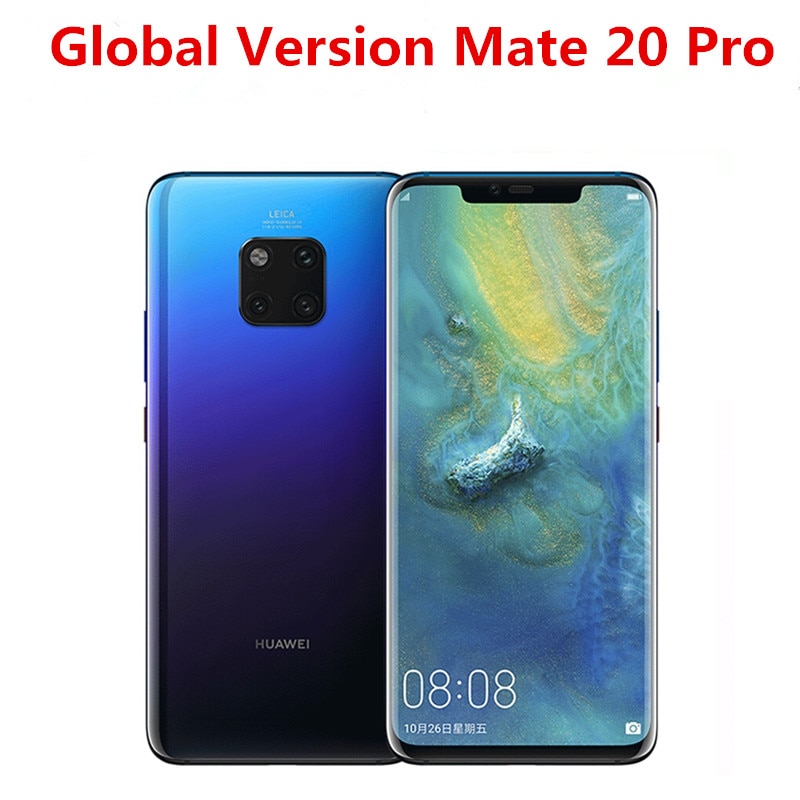 International Version HuaWei Mate 20 Pro LYA L29 Mobile Phone Kirin 980 NFC Screen Fingerprint 6GB RAM 128GB ROM 40.0MP IP68|Cellphones| - AliExpress