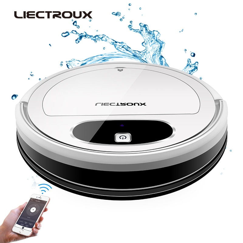 LIECTROUX 11S Liectroux 11S Robot Vacuum Cleaner,WiFi App,Gyroscope & 2D Map Navigation,Electric Control Air Pump Water Tank,Wet|Vacuum Cleaners| - AliExpress