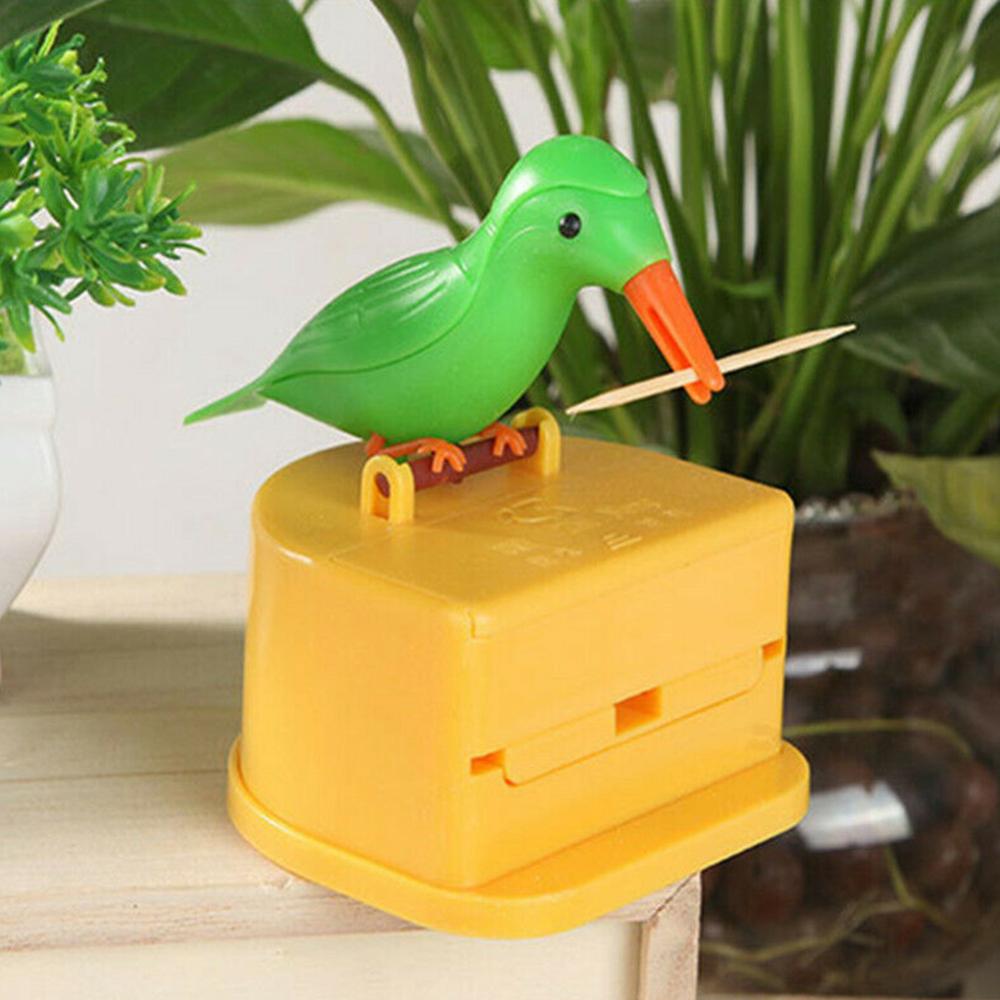 New Cute Hummingbird Toothpick Dispenser Gag Gift Cleaning Teeth High Quality Material Automatic Bird Toothpick Box Hot New Ship|Toothpick Holders| - AliExpress