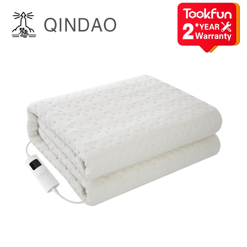 QINDAO QD Smart electric heater washable single heating pad mattress remove mite electric blanket control time temperature|Electric Heaters| - AliExpress