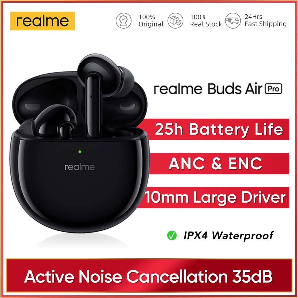 realme Buds Air Pro ANC ENC Active Noise Cancellation Bluetooth 5.0 headset 10mm Bass Boost Driver Headphones Wireless Earphone|Bluetooth Earphones & Headphones| - AliExpress