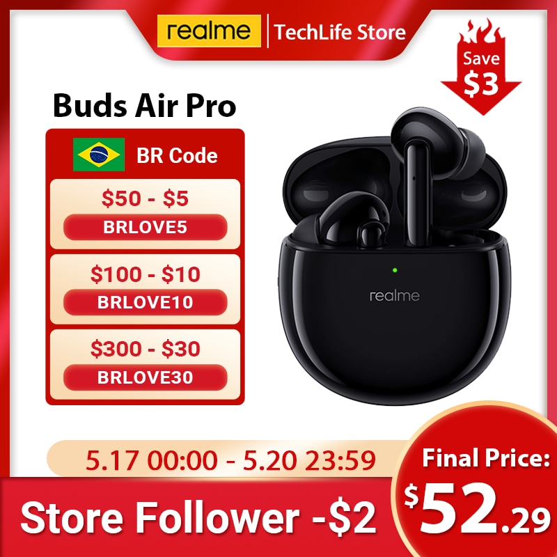 realme Buds Air Pro TWS Earphone ANC ENC Active Noise Cancellation 25hrs Playback Quick Charge Bluetooth 5.0 Wireless Headphone|Bluetooth Earphones & Headphones| - AliExpress