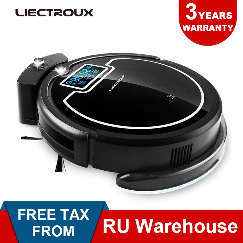 (RU Warehouse)LIECTROUX Robot Vacuum Cleaner B2005 PLUS X900wet water tank,Virtual Blocker,Self Charge,UV Lamp,TouchScreen& Tone|robot vacuum cleaner|vacuum cleanerrobot vacuum - AliExpress