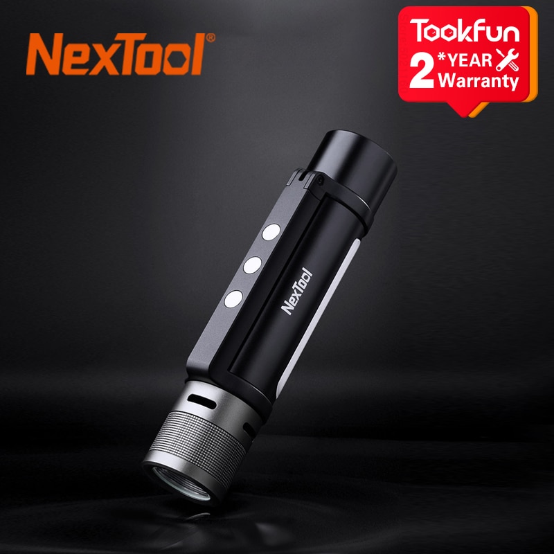 Xiaomi Nextool Glare Flashlight Multifunction Portable bike Outdoor torch SOS High decibel buzzer flash Strong light power Bank|Bicycle Light| - AliExpress