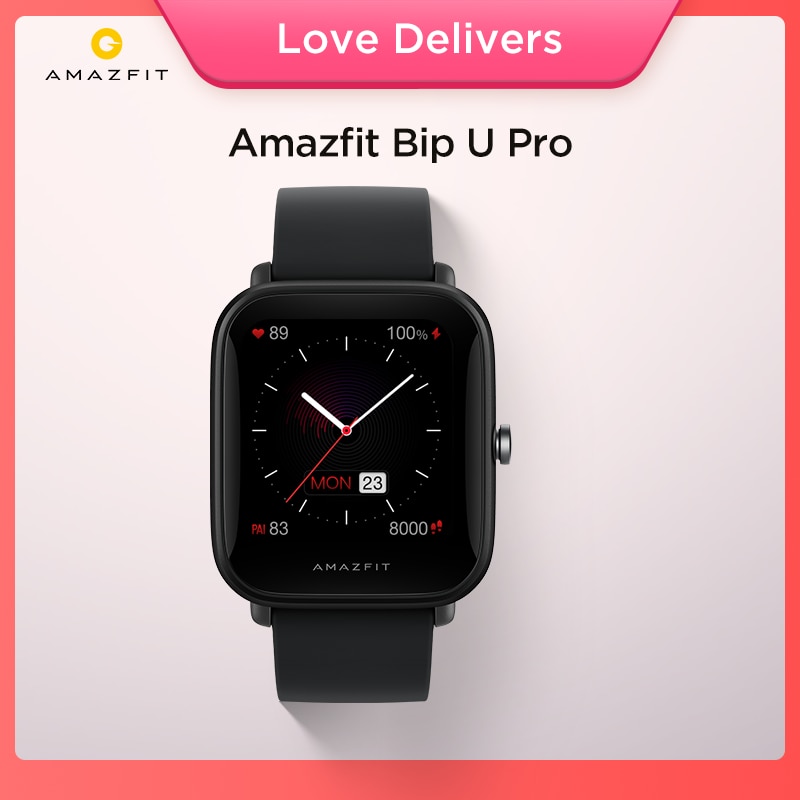 Amazfit Bip U Pro GPS Smartwatch Color Screen 31g 5 ATM Water-resistance 60+ Sports Mode Heart Rate Smart Watch for Android