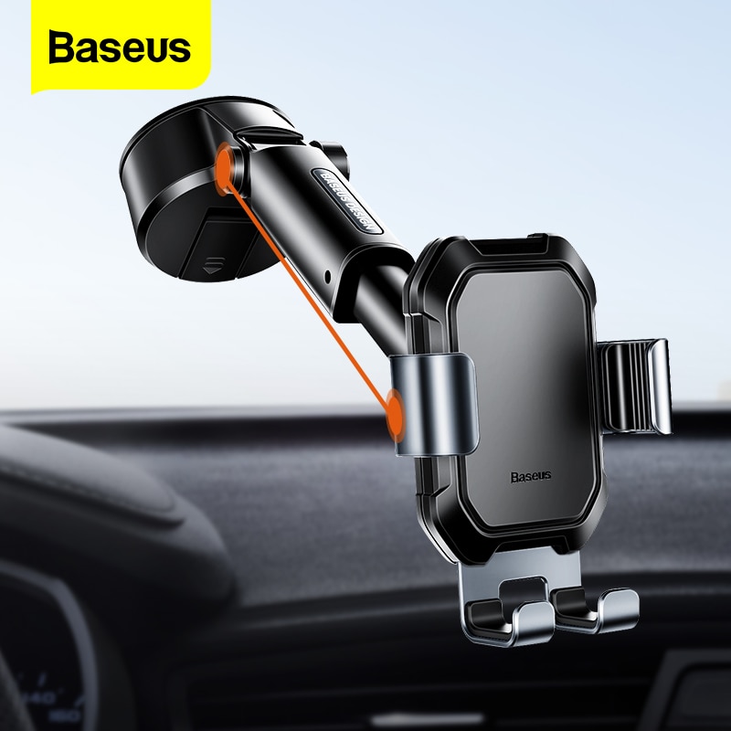 Baseus Gravity Car Phone Holder Suction Cup Adjustable Universal Holder Stand in Car GPS Mount For iPhone 12 Pro Max Xiaomi POCO|Phone Holders & Stands| - AliExpress