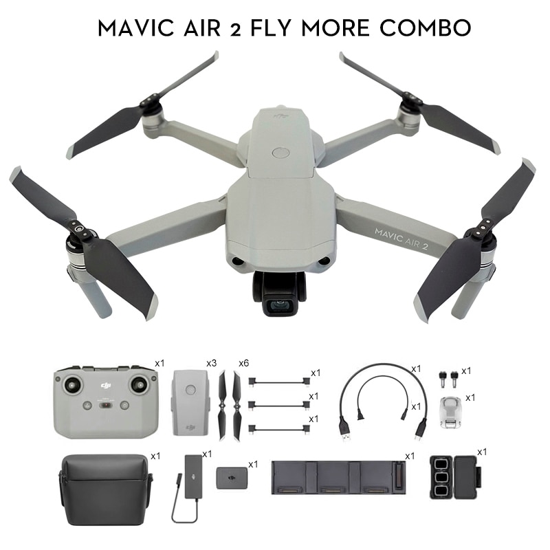 DJI Mavic Air 2 /Mavic Air 2 fly more combo drone with 4k camera 34 min Flight Time 10km 1080p Video Transmission Newest|Camera Drones| - AliExpress