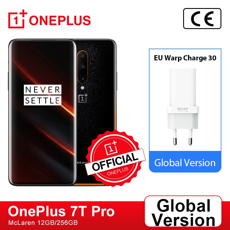 Global Version OnePlus 7T Pro McLaren Snapdragon 855 Plus 8GB 256GB Fluid AMOLED 90Hz Screen 48MP Triple OnePlus Official Store