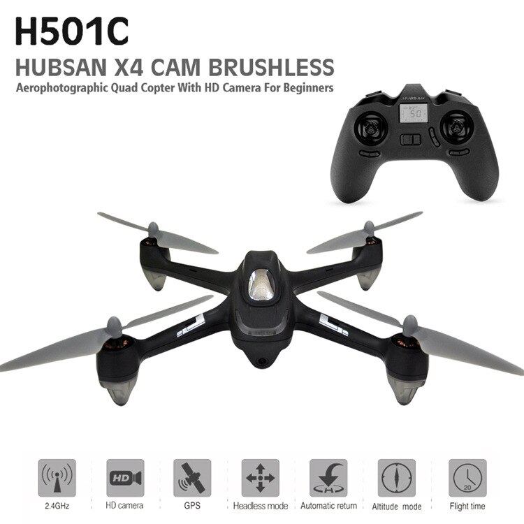 Hubsan X4 H501C Brushless Drone RC Quadcopter RTF 2.4GHz With 1080P HD Camera GPS Altitude Hold Mode|RC Helicopters| - AliExpress