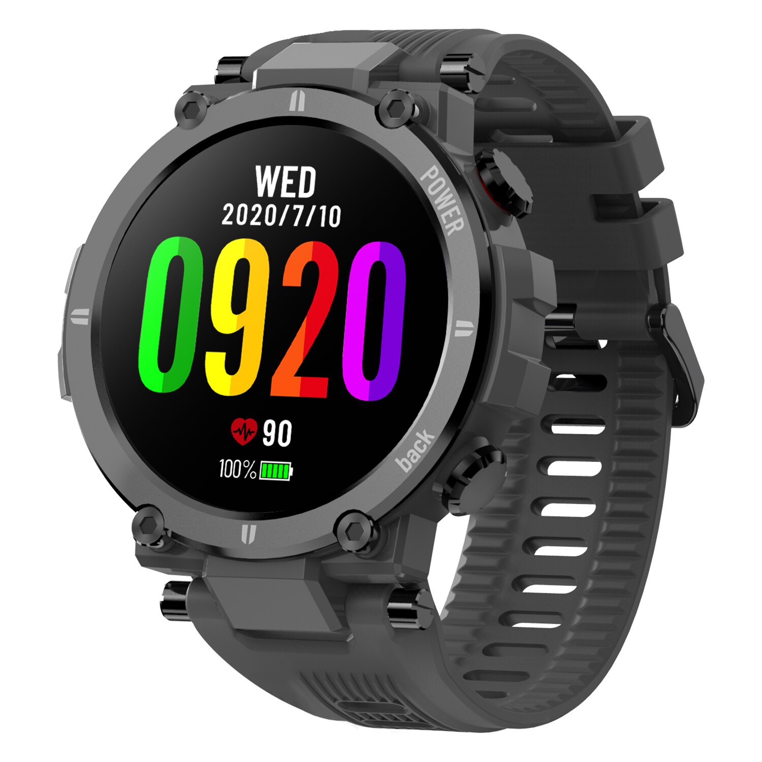 Kospet Raptor Outdoor Smartwatch Rugged 1.3 Inch Men Fashion Sport Smartwatch 30 Days 20 Sports Modes Ip68 Waterproof