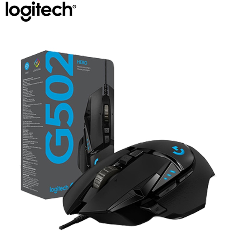 Logitech G502 HERO Professional Gaming Mouse 16000DPI Gaming Programming Mouse Adjustable Light Synchronizatio For Mouse Gamer|Mice| - AliExpress