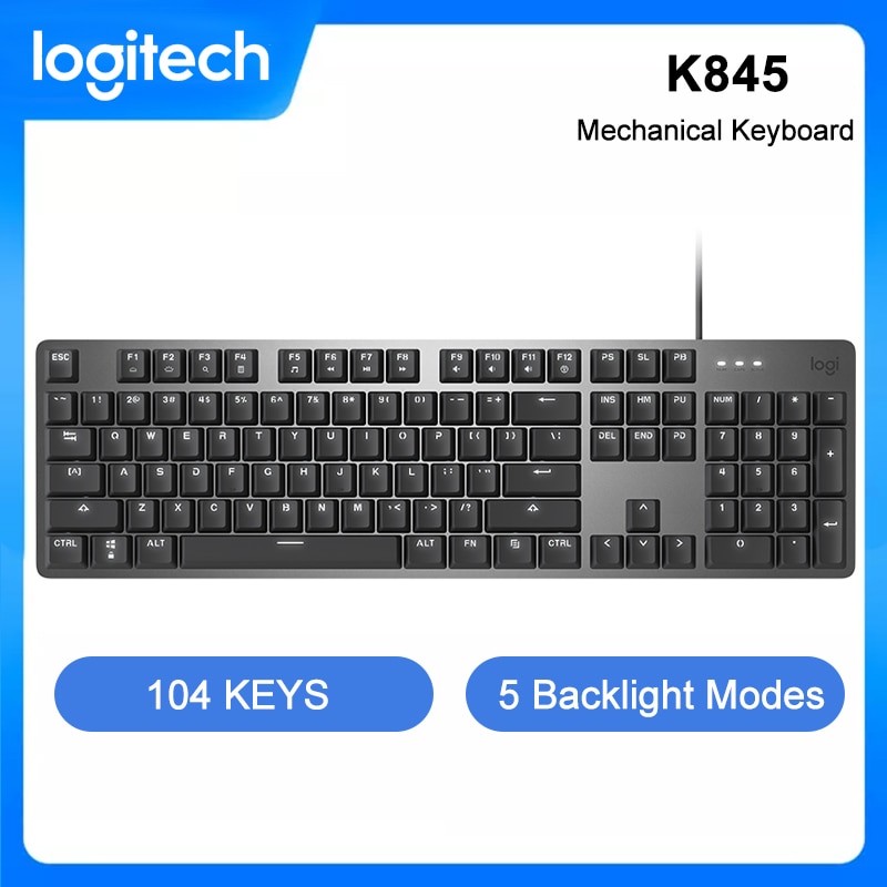 Logitech K845 104 Keys USB Wired Backlight Gaming Mechanical Cherry MX Switches Keyboard For Win7/8/10 Desktop PC Gaming Gamer|Keyboards| - AliExpress
