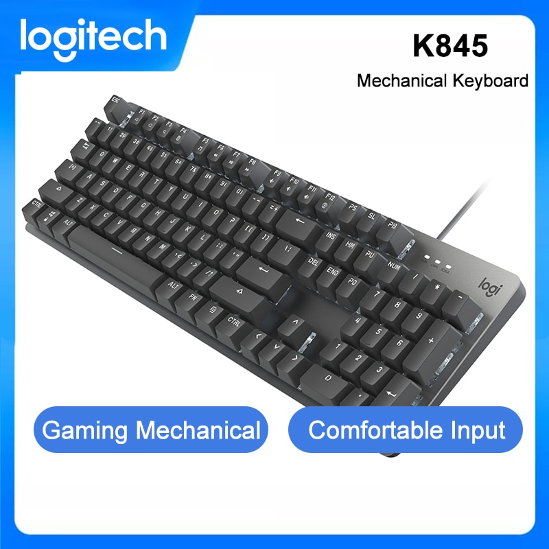 Logitech K845 Wired Keyboards 104 Keys USB Wired Backlight Mechanical Gaming Keyboard For PC Computer Gaming Keyboard|Keyboards| - AliExpress