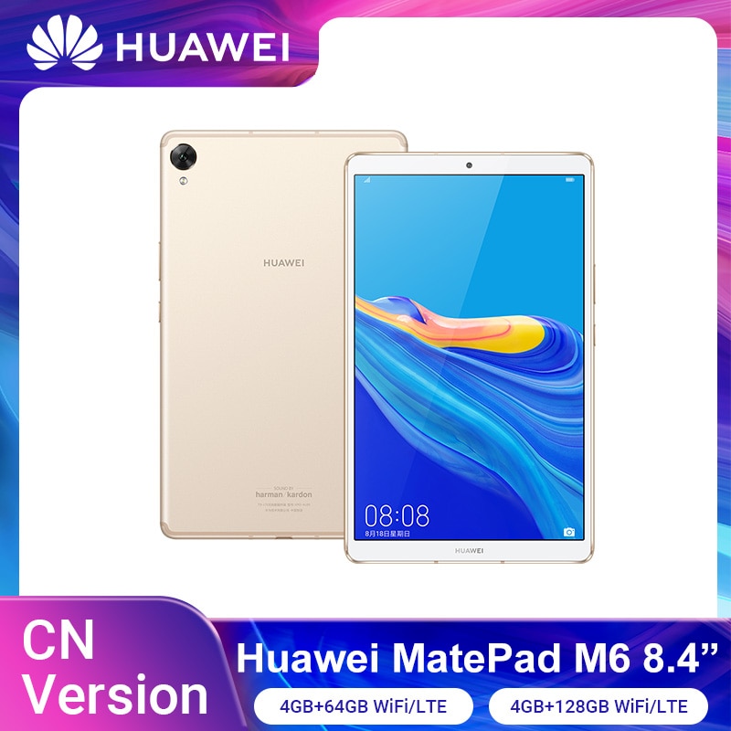 Original Huawei Mediapad M6 8.4 inch tablet PC 4GB 64GB/128GB Kirin980 Octa Core Android 9.0 6100mAh Huawei Gaming tablet pc