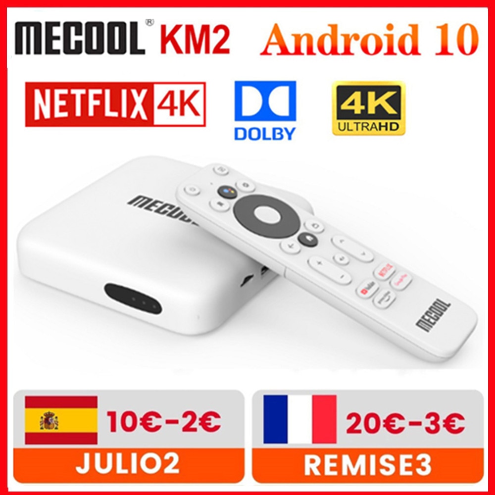 MECOOL KM2 Android 10.0 Smart TV Box 2GB 8GB Amlogic S905X2 Dolby BT4.2 4K HD 2.4G/5G WiFi Set Top Box