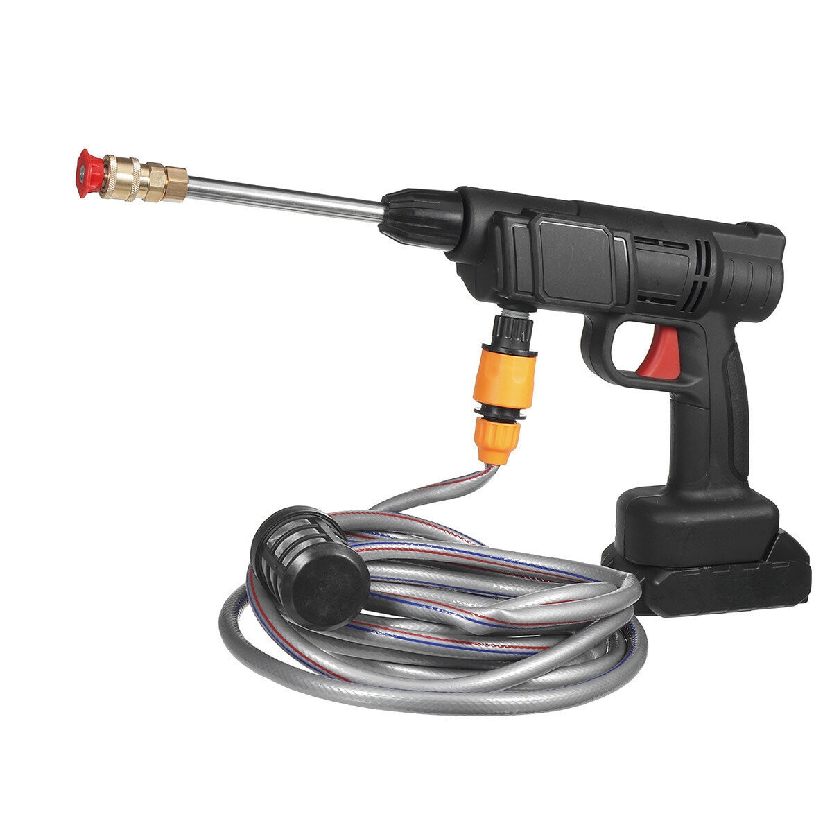 24V 5000mAh Cordless High Pressure Washer Portable Car Cleaner Water Guns Car Washing Maching W/ None/1/2 Battery