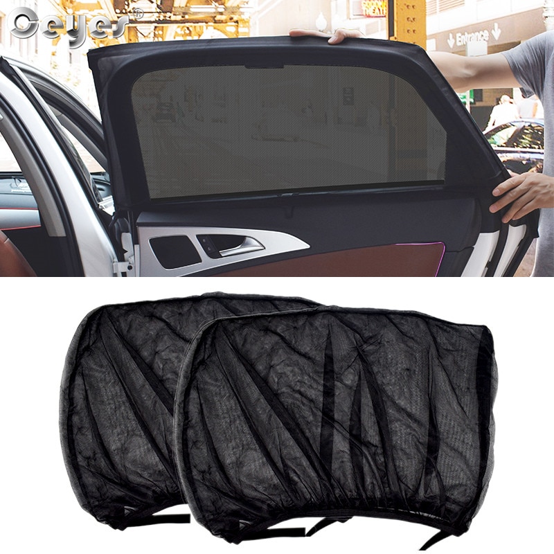 Ceyes 2pcs Car Styling Accessories Sun Shade Auto UV Protect Curtain Side Window Sunshade Mesh Sun Visor Protection Window Films|Side Window Sunshades| - AliExpress