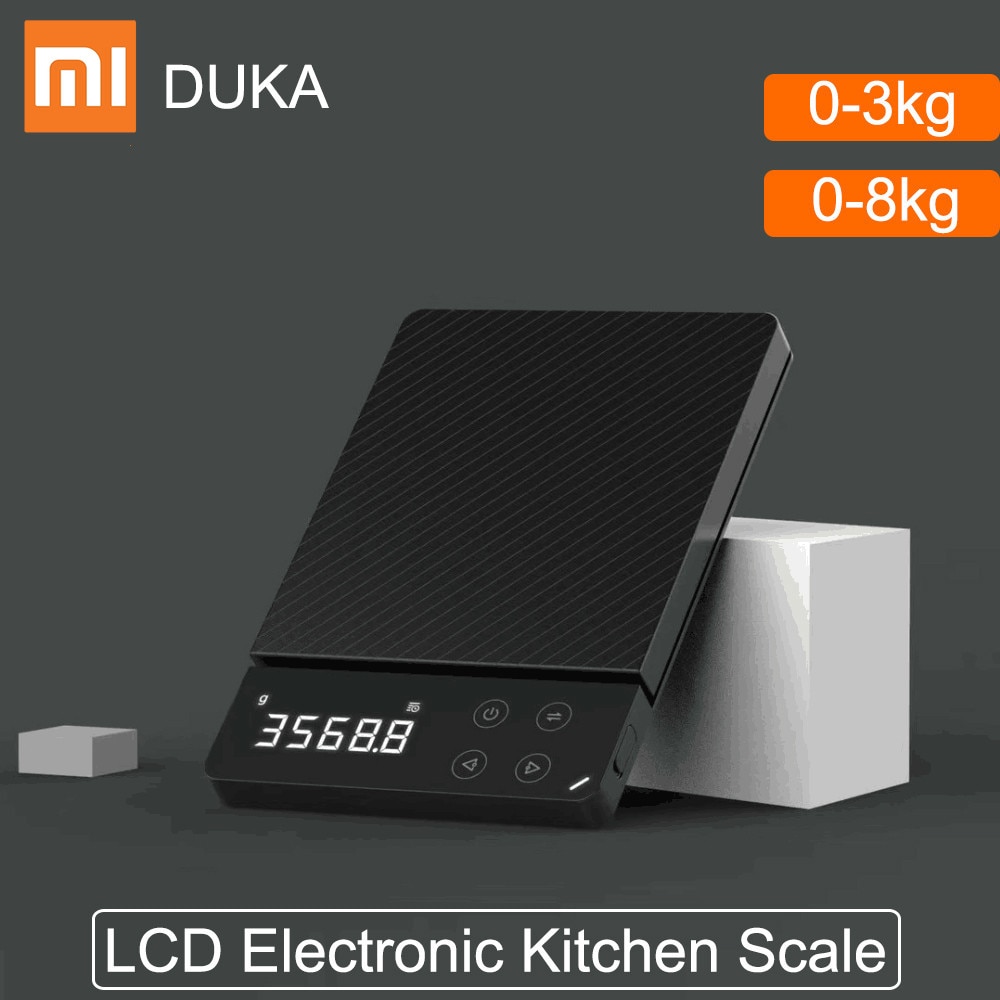 DUKA AtuMan ES1 0-8KG Household LCD Digital Electronic Scale Multi-function HD Backlit Electronic Food Scales For Kitchen