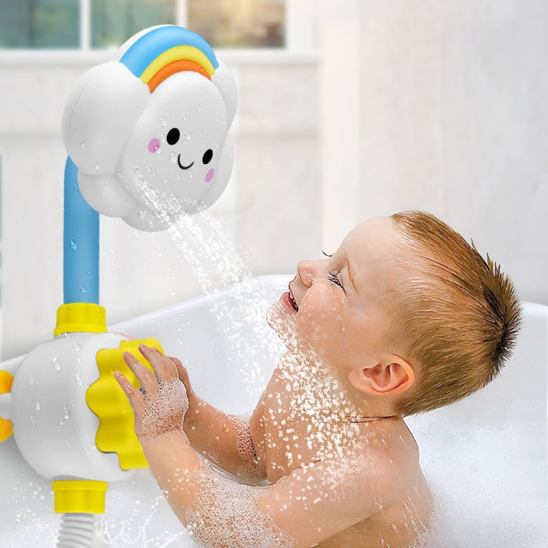 New Bath Toys for Baby Water Game Clouds Model Faucet Shower Water Spray Toy For Children Squirting Sprinkler Bathroom Kids Gift|Bath Toy| - AliExpress