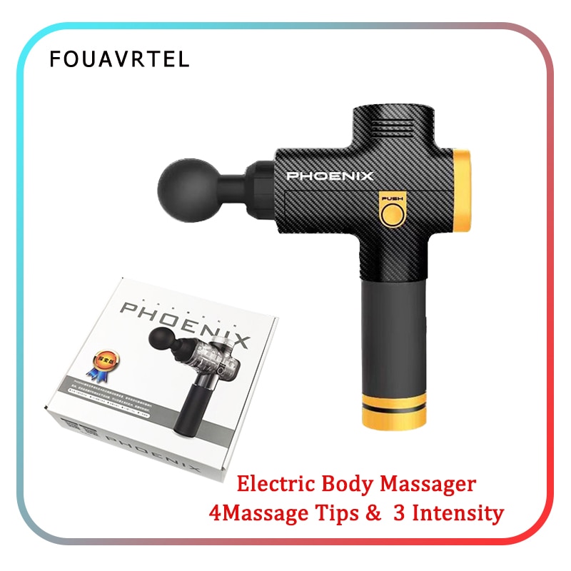 Phoenix A2 Electronic Massage Gun Deep Muscle Relax Gun Relaxation Device Relief Pains Fascia Gun Electronical Body Massage Gun
