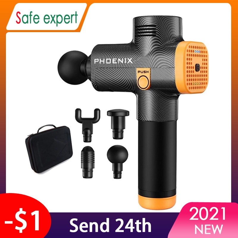 Phoenix A2 Massage Gun Muscle Relaxation Deep Tissue Massager Dynamic Therapy Vibrator Shaping Pain Relief Back Foot Massager