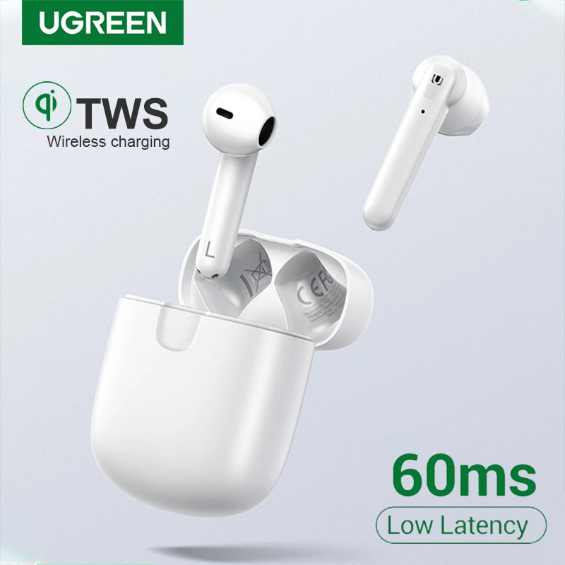 Ugreen HiTune T2 Bluetooth 5.0 Earphone True Wireless Earbuds TWS Earphones Gaming Mode Low Latency Stereo Bass With Mic Headset