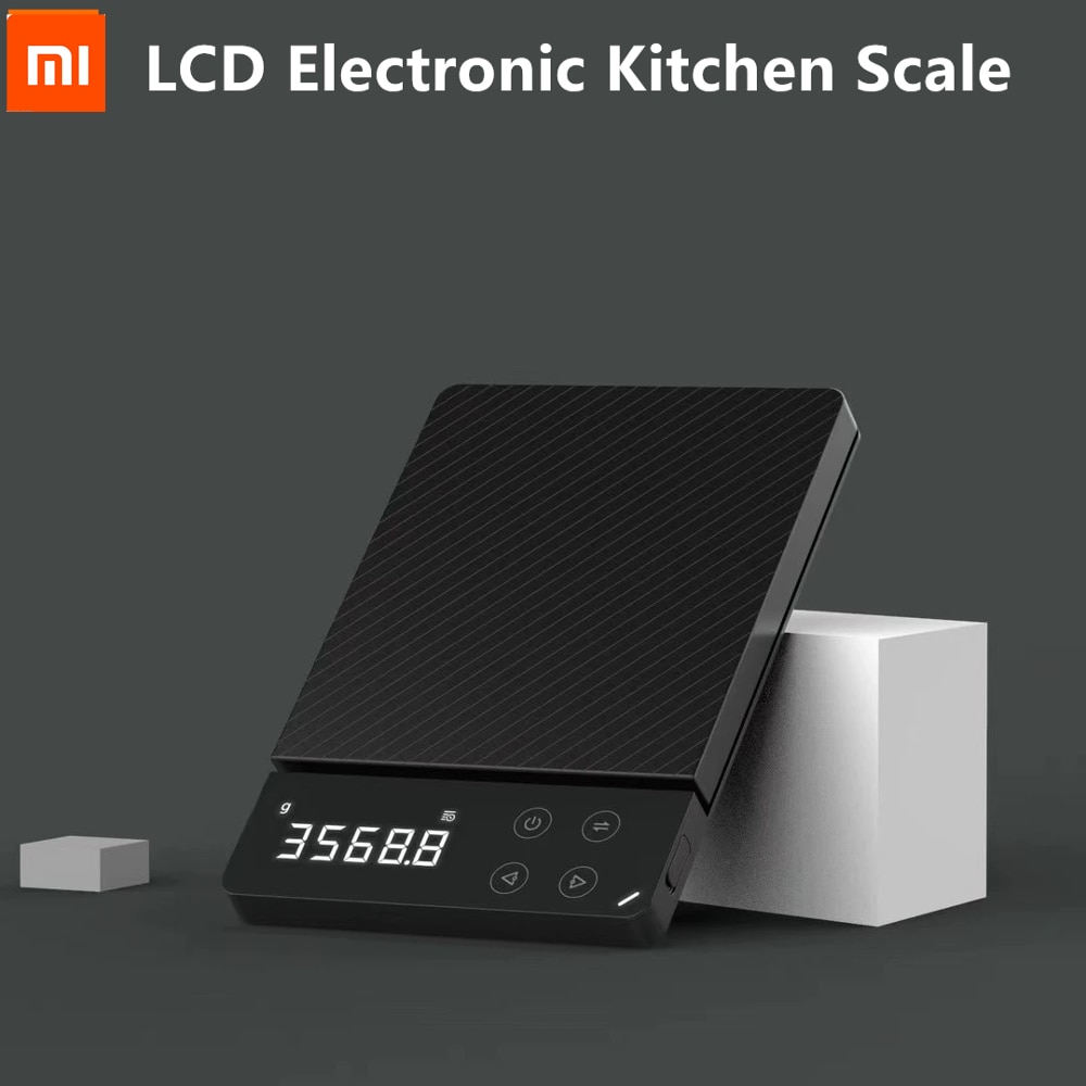 Xiaomi ATuMan DUKA ES1 0-3KG Household LCD Digital Electronic Scale Multi-function HD Backlit Electronic Food Scales For Kitchen