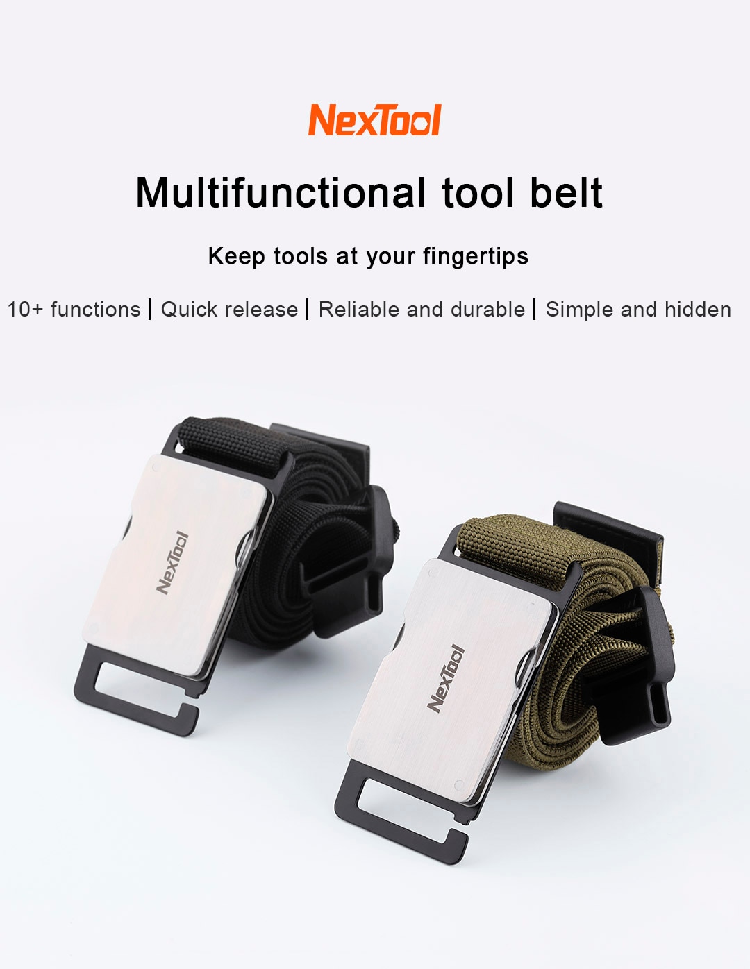 Xiaomi Nextool Multifunction Belt Tool Kit Outdoor Waistband Tactical Belt Camping Hiking Knife Scissors Opener Screwdriver Tool