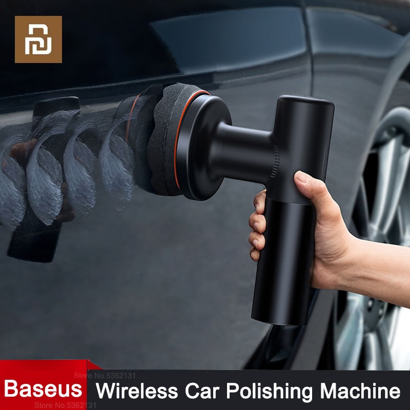 Youpin Baseus Car Polishing Machine Portable Electric Wireless Polisher 2 Gears Adjustable Speed Auto Waxing Tools Accessories