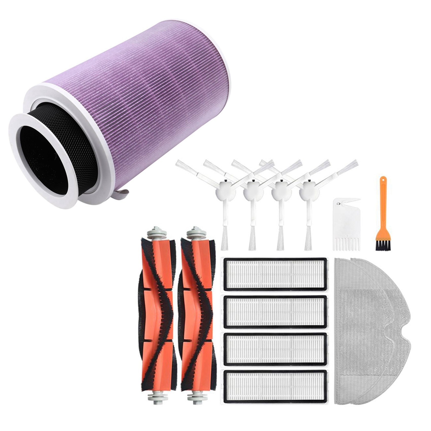 Air Filter Activated Carbon PM2.5 for Xiaomi 1/2/2S/3/3H Pro Air Filter & Main Brushes Filters for Xiaomi Mijia 1C