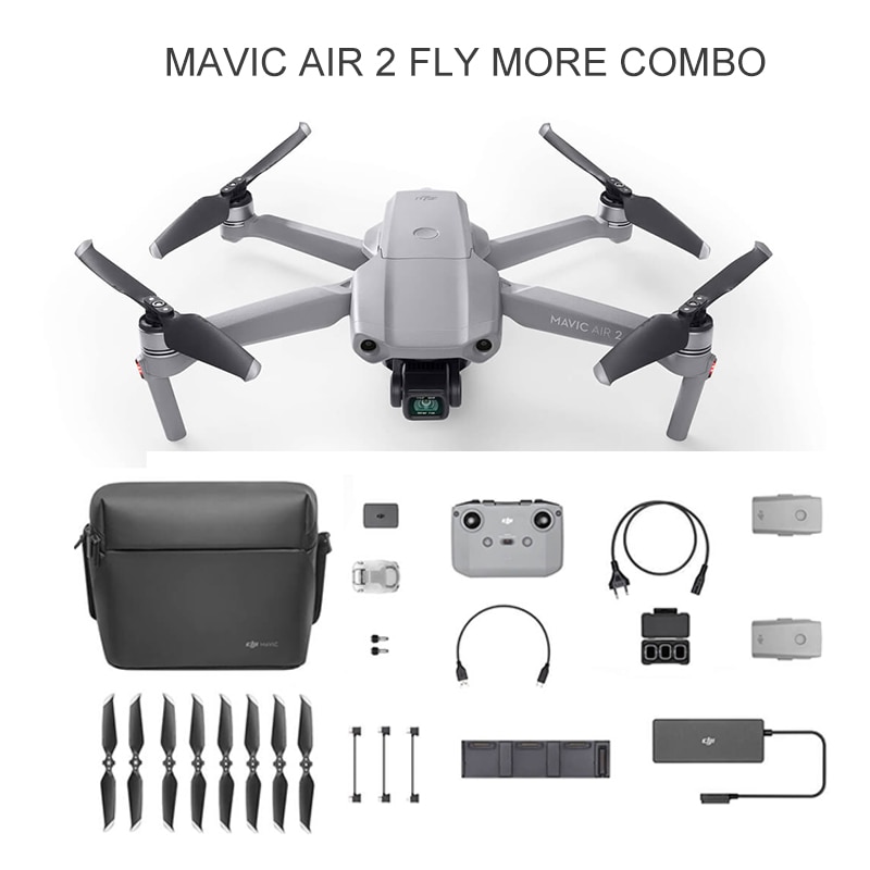 DJI Mavic Air 2 10KM 1080P FPV with 4K 60fps Camera 3-axis Gimbal 8K Hyperlapse 34mins Flight Time FocusTrack RC Drone Quadcopte