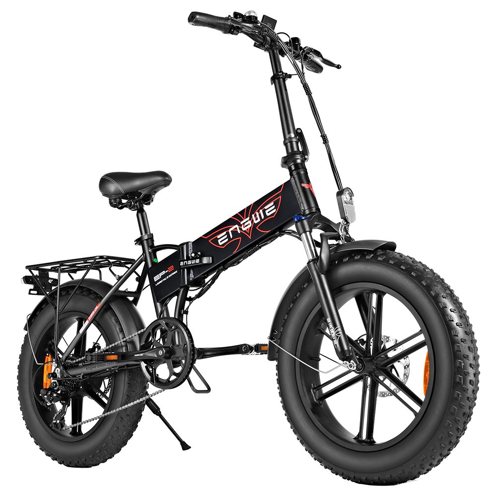 ENGWE EP-2 Pro 750W 20 inch 48V 12.8A Fat Tire Electric Folding Bicycle Mountain Beach Snow Bike for Aluminum Electric Scooter