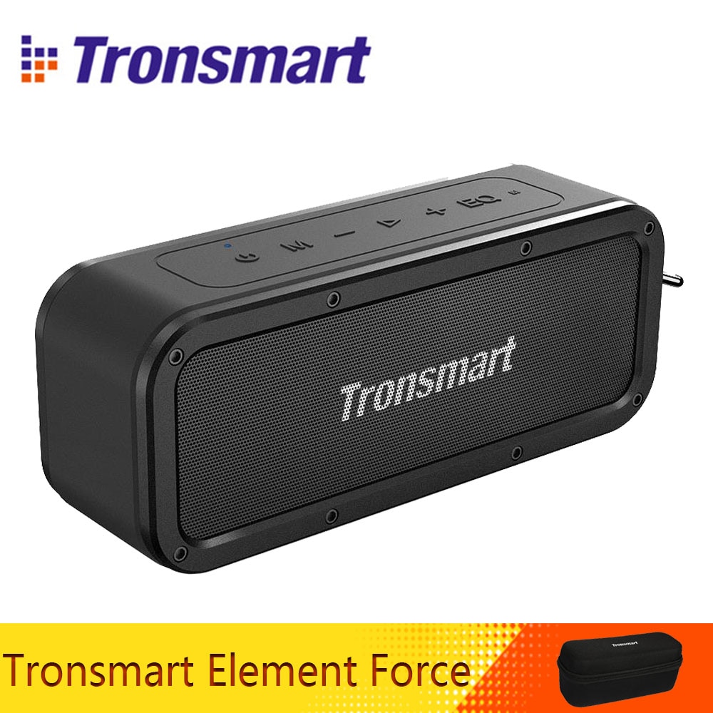 Original Tronsmart Force Bluetooth 5.0 Speaker 40W Portable Speaker IPX7 Waterproof Speakers 15H Playtime with Subwoofer NFC