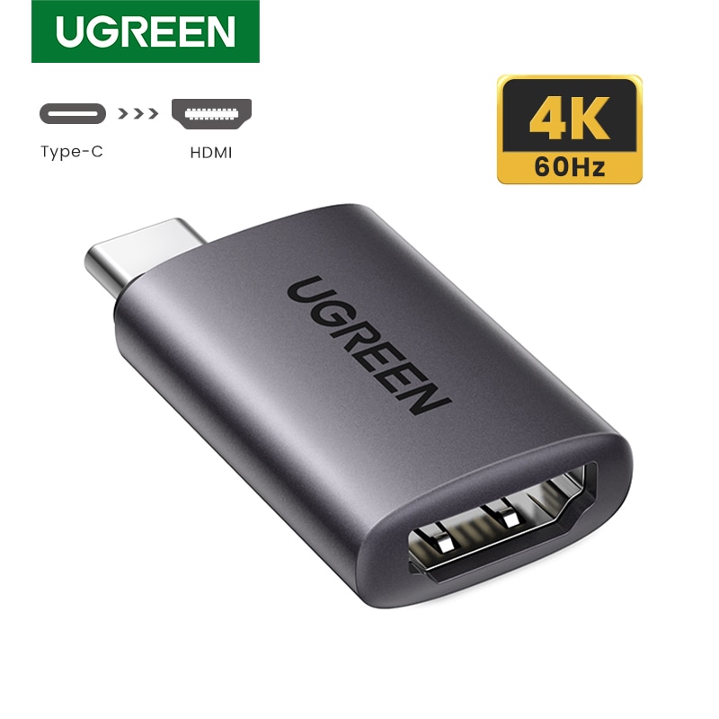 UGREEN USB C to HDMI Adapter 4K 60Hz, Type C Thunderbolt 3 Male to HDMI 2.0 Female Adapter Compatible with MacBook Pro, MacBook