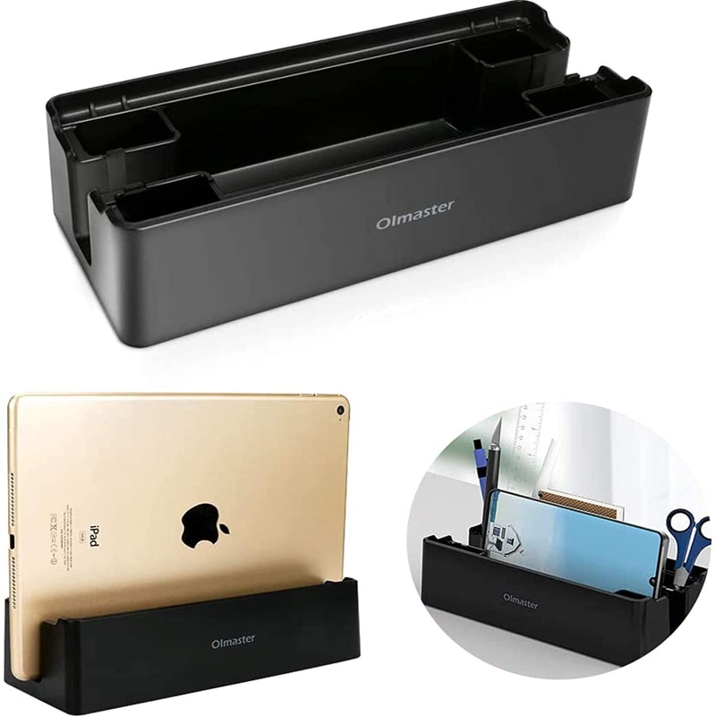 Vertical Laptop Stand Desktop Stand Dock Holder with 1 Slots & 4 Storage Space, Laptops Holder Compatible with MacBook Notebooks