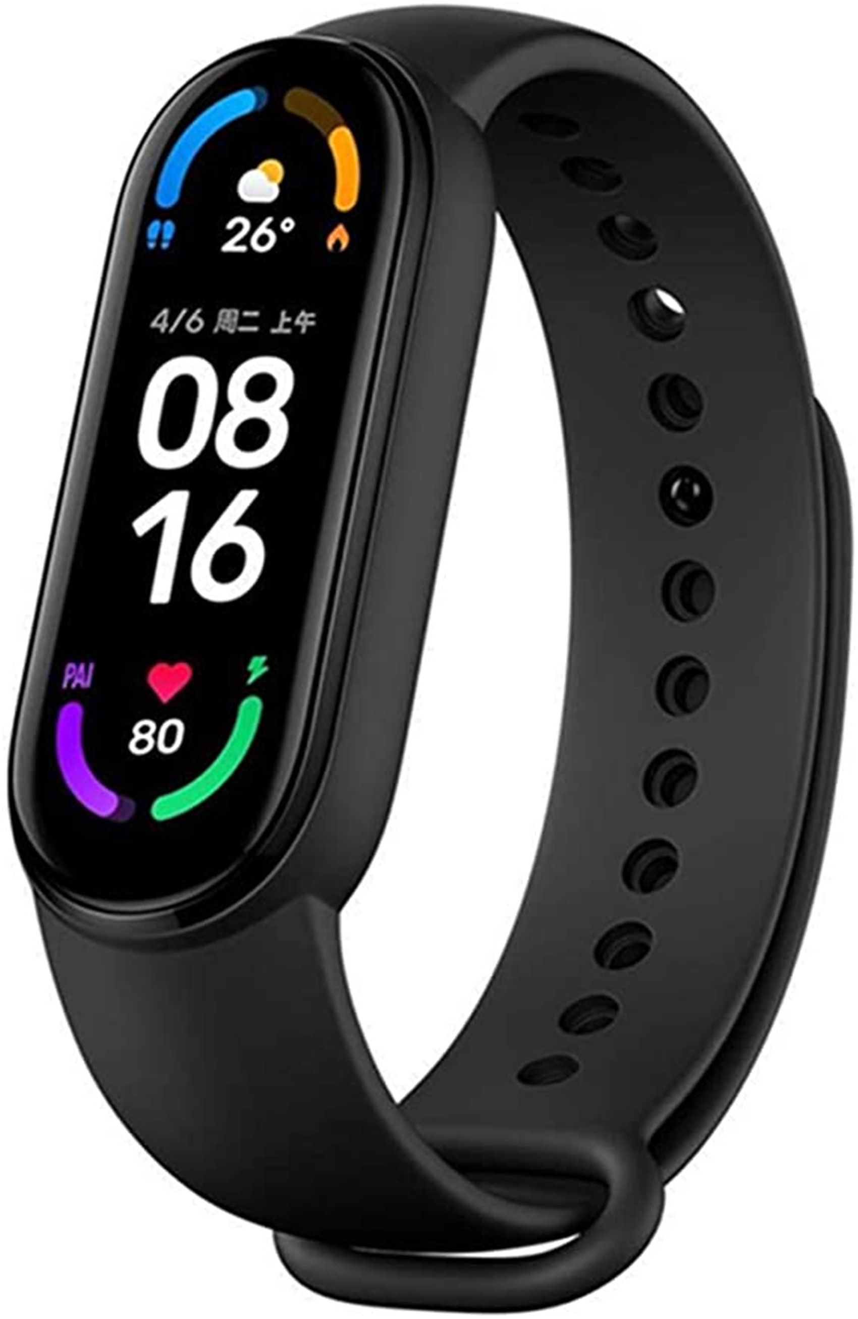 Xiaomi Mi Band 6 Black 1.56 Inch Full Touch Screen Sport Wristband 24h Heart Rate Fitness Tracker 5ATM Waterproof Smart Band Bra
