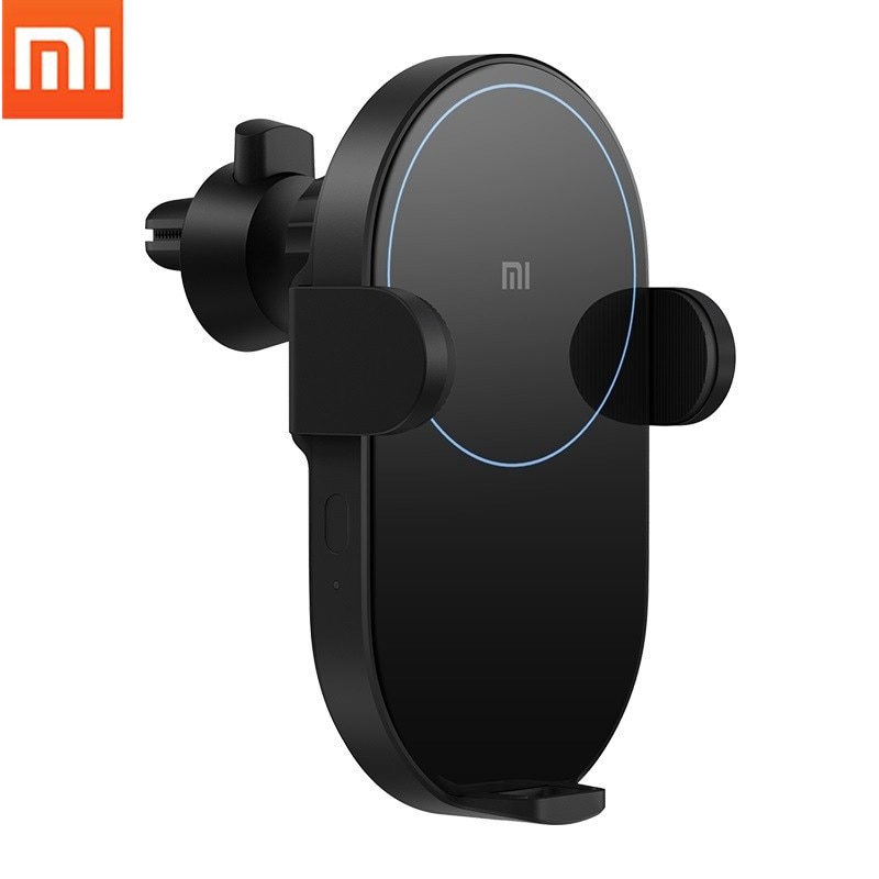 xiaomi mi mijia Wireless Car Charger 20W or 10 W Max Electric Auto Pinch 2.5D Glass Ring Lit For Mi 9 (20W) MIX 2S / 3 (10W) Qi