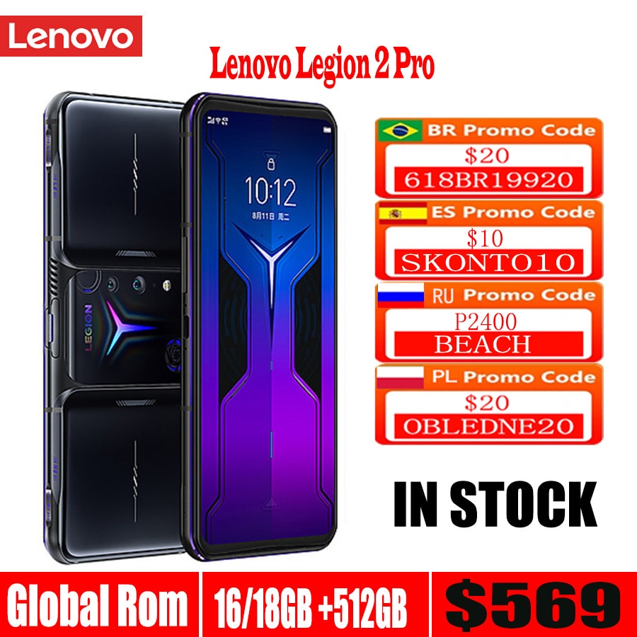 2021 New Global ROM Lenovo Legion 2 Pro 5G Gaming Smartphone 18GB 512GB Mobile Phone 90W 5500mAh 144HZ Snapdragon 888 Android 11|Cellphones| - AliExpress