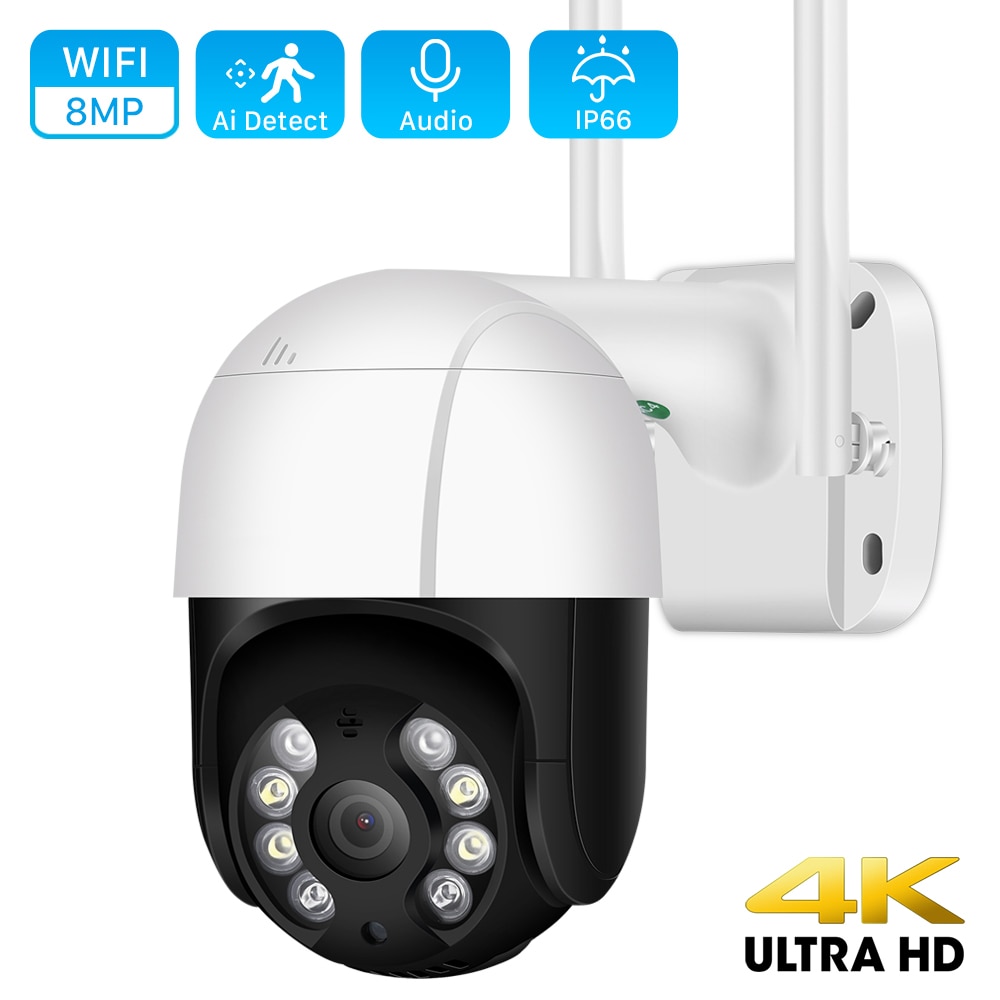 8MP 4K Wifi IP Camera Outdoor 5MP H.265 Wireless Video Surveillance HD 1080P Ai Human Detect Auto Tracking CCTV Security Camera|Surveillance Cameras| - AliExpress