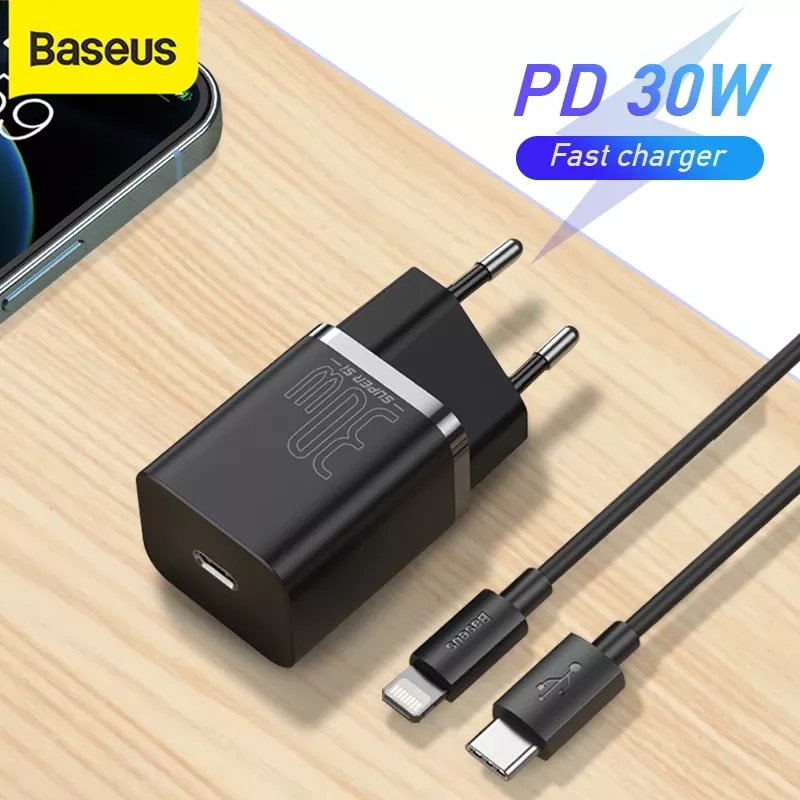 Baseus 30W USB Charger Super Si USB Plug Fast Charger For Xiaomi Samsung QC 3.0 PD Quick Charge For IPhone 12 pro max 11 8
