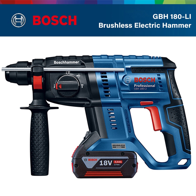 Bosch GBH 180-LI New Lithium Battery Brushless Electric Hammer 18V Multi-function Rechargeable Electric Hammer Bosch Power Tools