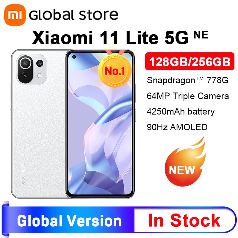Global Version Mi 11 Lite 5G NE Smartphone 128GB /256GB 90Hz Snapdragon 778G Octa Core 64MP Camera Xiaomi 11 Lite 5G NE|Cellphones| - AliExpress