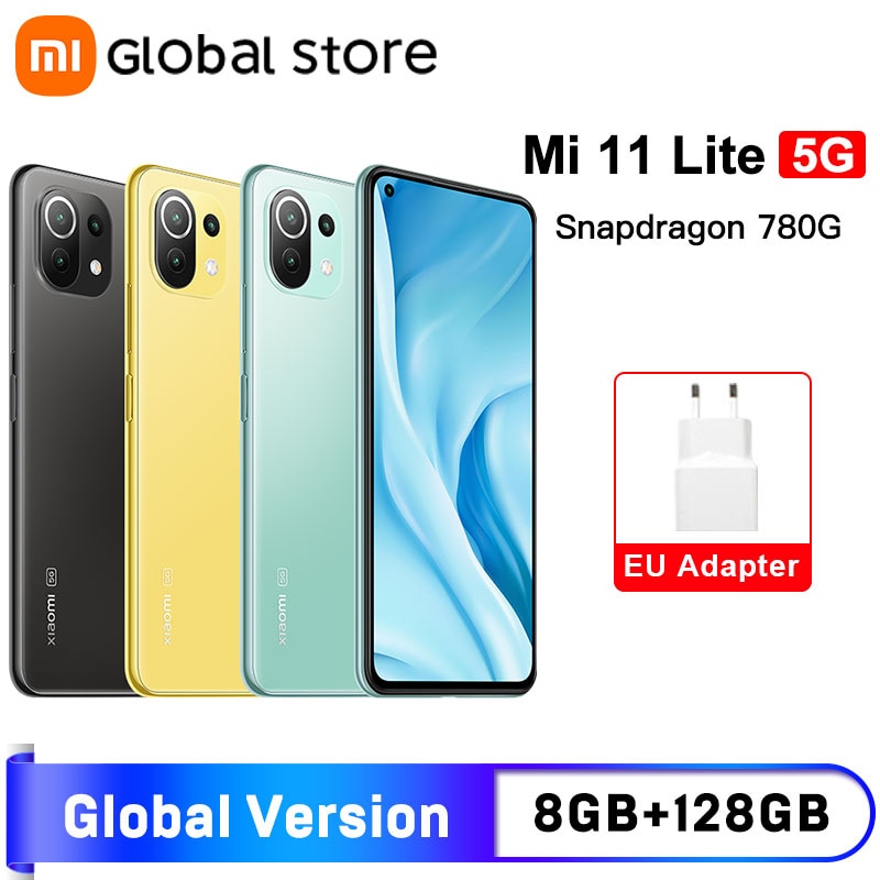 Global Version Mi 11 Lite 5G smartphone Snapdragon 780G Octa Core 8GB RAM 128GB ROM 6.55”FHD+AMOLED 64MP Camera 4250mAh NFC|Cellphones| - AliExpress