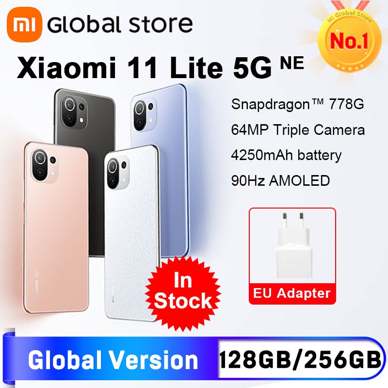Global Version Xiaomi 11 Lite 5G NE Smartphone 128GB /256GB Snapdragon 778G Octa Core 64MP Camera 90Hz Display Mi 11 Lite 5G NE|Cellphones| - AliExpress