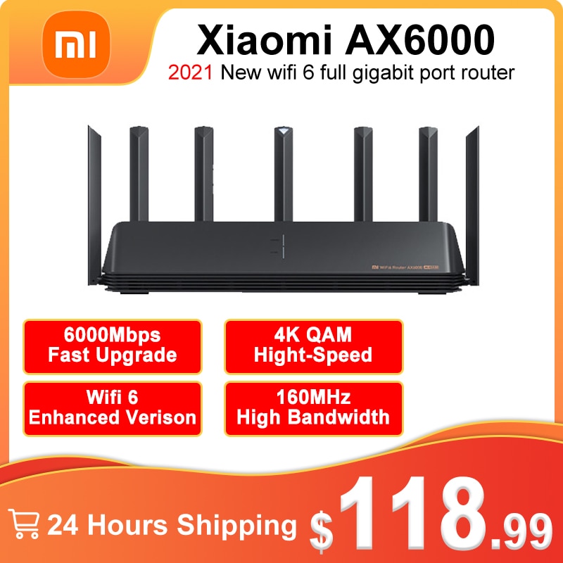 New 2021 Xiaomi Router AX6000 AIoT Router 6000Mbs WiFi6 VPN 512MB CPU Mesh Repeater External Amplifier|Wired Routers| - AliExpress